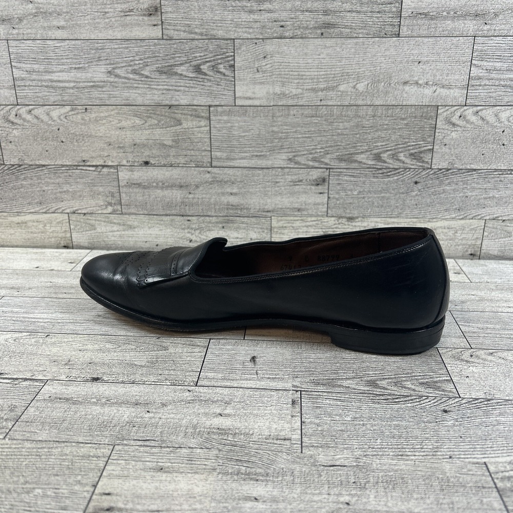 Allen Edmonds Chadwick Women Black Leather Pleated Skirt Loafer Flats Shoe SZ 9B - Picture 5 of 14